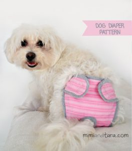 Dog diaper pattern